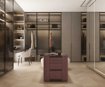 Modern Clothes Storage Area-ID:603373056