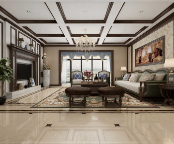 European Style A Living Room-ID:785156018
