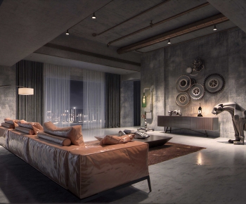 Industrial Style A Living Room-ID:751408107
