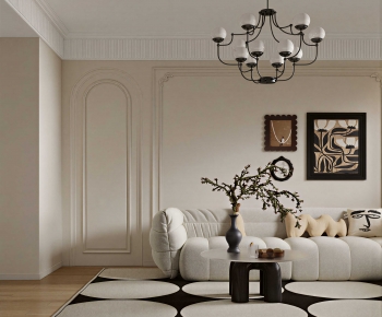 French Style A Living Room-ID:983800892