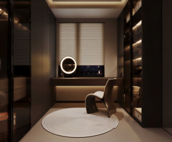 Modern Clothes Storage Area-ID:437947032