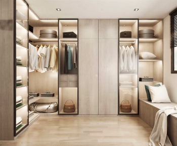 Modern Clothes Storage Area-ID:851596126