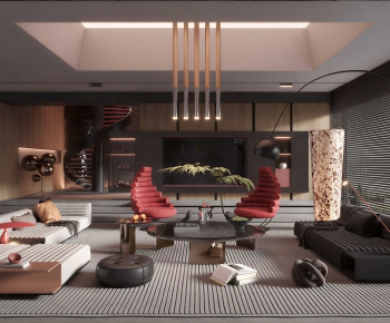 Modern A Living Room-ID:308506011