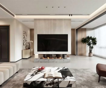 Modern A Living Room-ID:618860011
