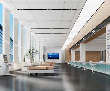Modern Office Reception Desk-ID:413844116