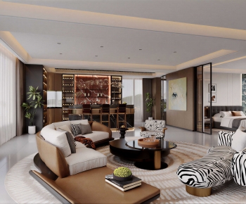 Modern A Living Room-ID:684531935