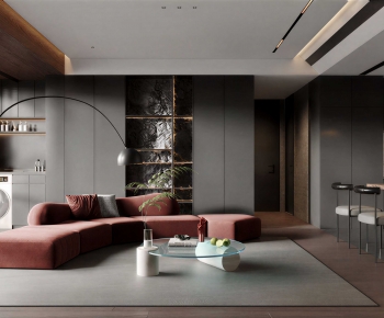 Modern A Living Room-ID:340759818