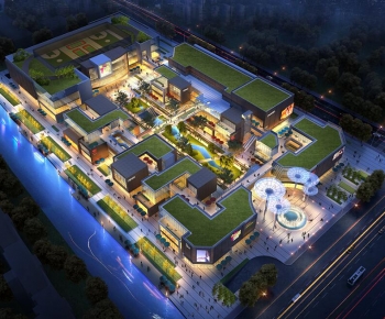 Modern Architectural Bird's-eye View Planning-ID:396476983