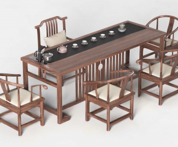 New Chinese Style Tea Tables And Chairs-ID:288171058