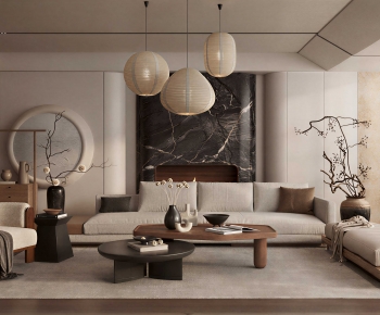 Wabi-sabi Style A Living Room-ID:752866032