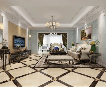 European Style A Living Room-ID:678899364