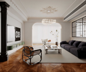 French Style A Living Room-ID:566797971
