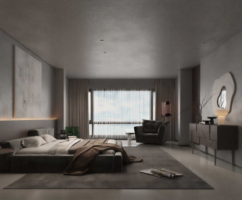 Wabi-sabi Style Bedroom-ID:232795953