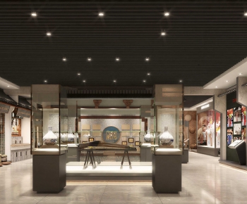New Chinese Style Exhibition Hall-ID:402700969