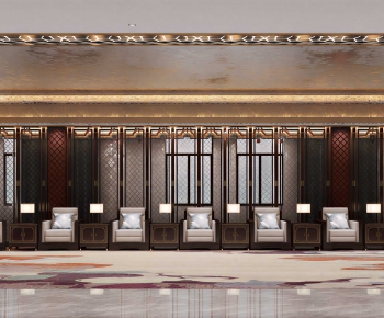 New Chinese Style Office Living Room-ID:122818955