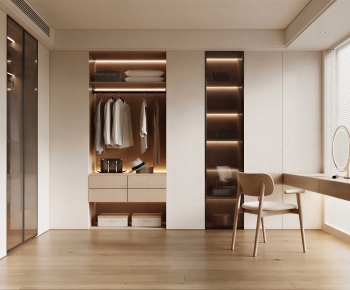 Modern Clothes Storage Area-ID:622076039