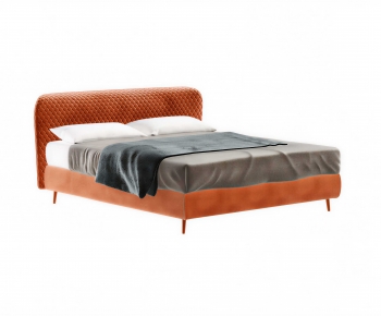 Modern Double Bed-ID:122969263