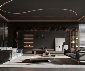 Modern A Living Room-ID:242393023