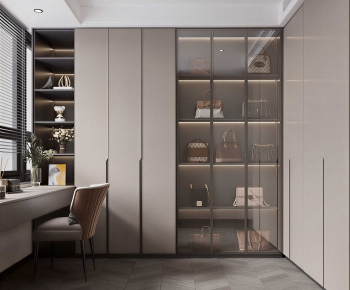 Modern Clothes Storage Area-ID:506628996