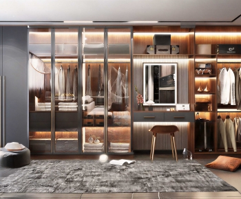 Modern Clothes Storage Area-ID:191792019