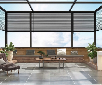 Modern Glass Sun Room-ID:768603096
