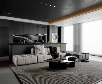 Modern A Living Room-ID:777858028