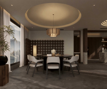 Wabi-sabi Style Dining Room-ID:240344056