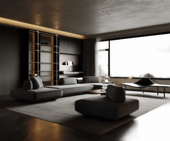 Wabi-sabi Style A Living Room-ID:505900439
