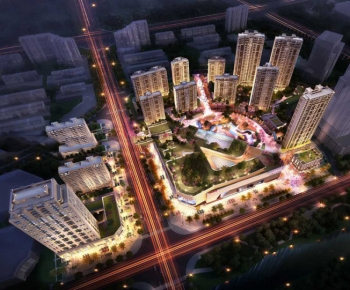 Modern Architectural Bird's-eye View Planning-ID:416711098