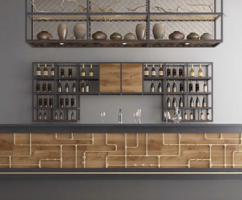 Industrial Style Counter Bar-ID:705514915