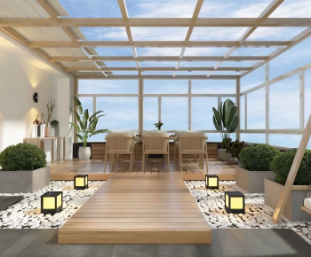 Modern Glass Sun Room-ID:746625907