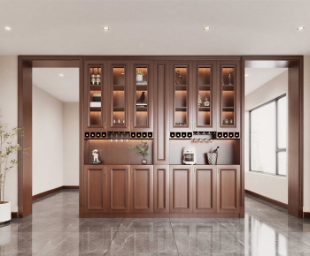 American Style Wine Cabinet-ID:936115987