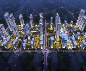 Modern Architectural Bird's-eye View Planning-ID:928724053