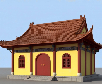 Chinese Style Ancient Architectural Buildings-ID:726589924