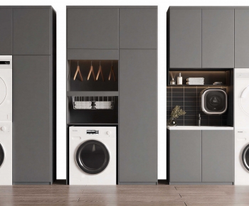 Modern Laundry Cabinet-ID:136228089