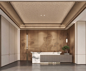 Modern Office Reception Desk-ID:363501074