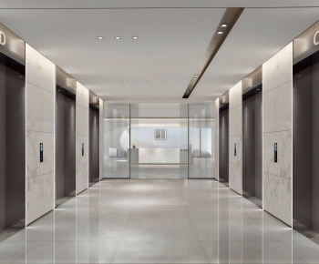 Modern Office Elevator Hall-ID:861185078