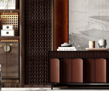 New Chinese Style Side Cabinet-ID:817895895