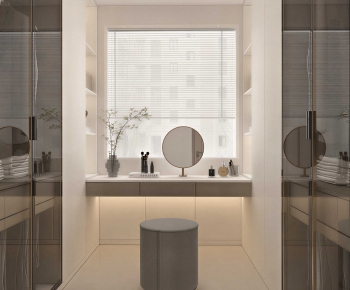 Modern Clothes Storage Area-ID:411286126