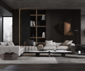 Modern A Living Room-ID:601860051