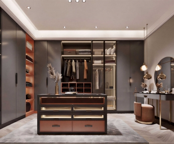 Modern Clothes Storage Area-ID:806806096