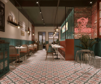 Retro Style Restaurant-ID:757982975
