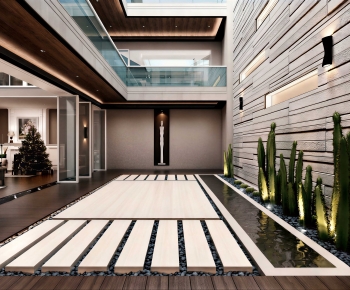 Modern Courtyard/landscape-ID:135134943