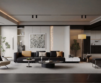 Modern A Living Room-ID:598244913