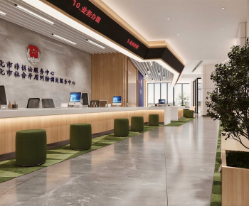 Modern Office Reception Desk-ID:178169971