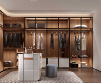 Modern Clothes Storage Area-ID:441729076