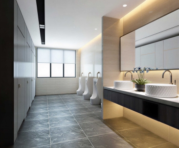 Modern Public Toilet-ID:604384904