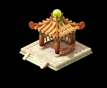 New Chinese Style Cartoon House-ID:298347957