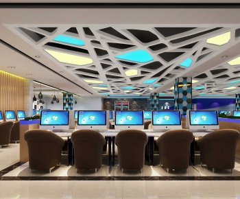 Industrial Style Internet Cafe-ID:298716071