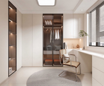 Modern Clothes Storage Area-ID:861542947
